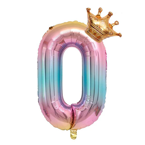 Números del 0-9 Multicolor Corona