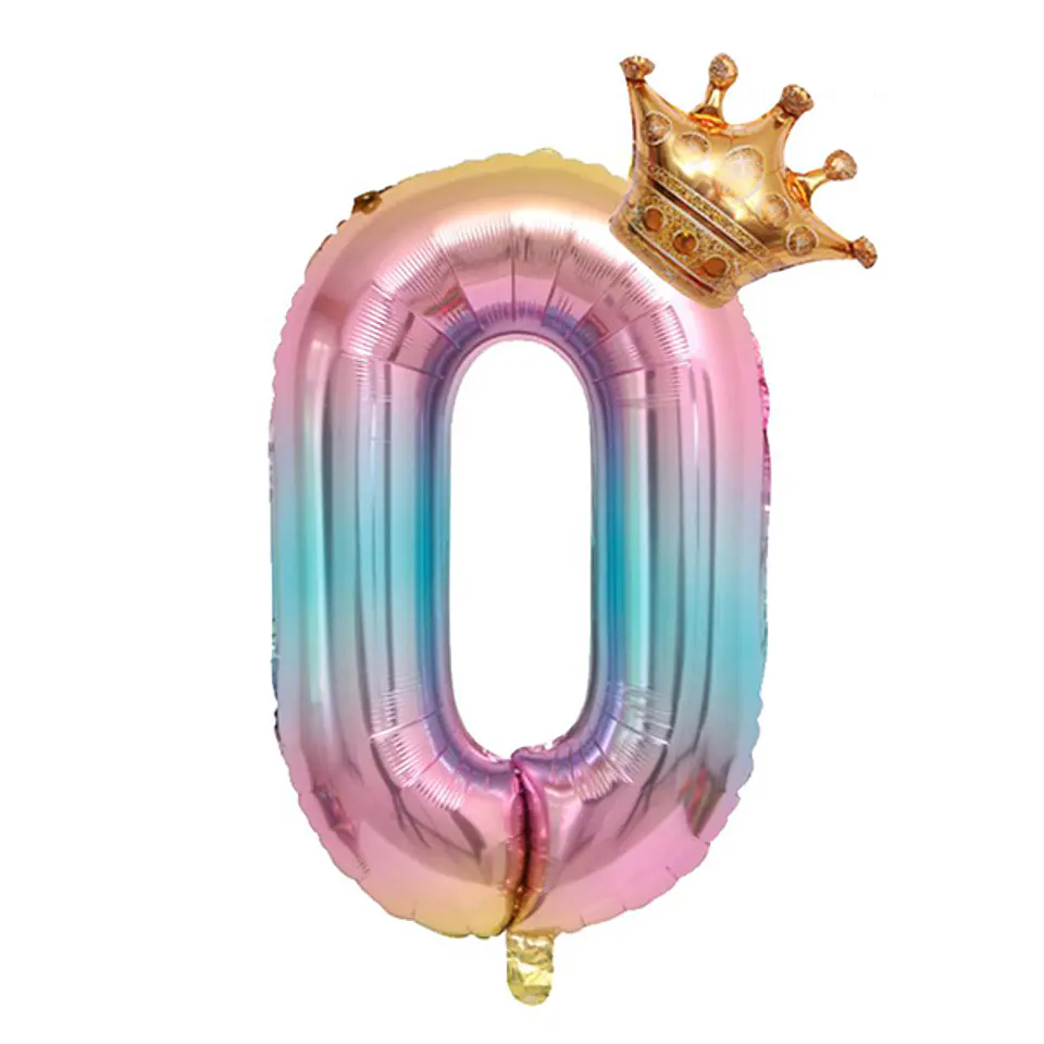 Números del 0-9 Multicolor Corona 1