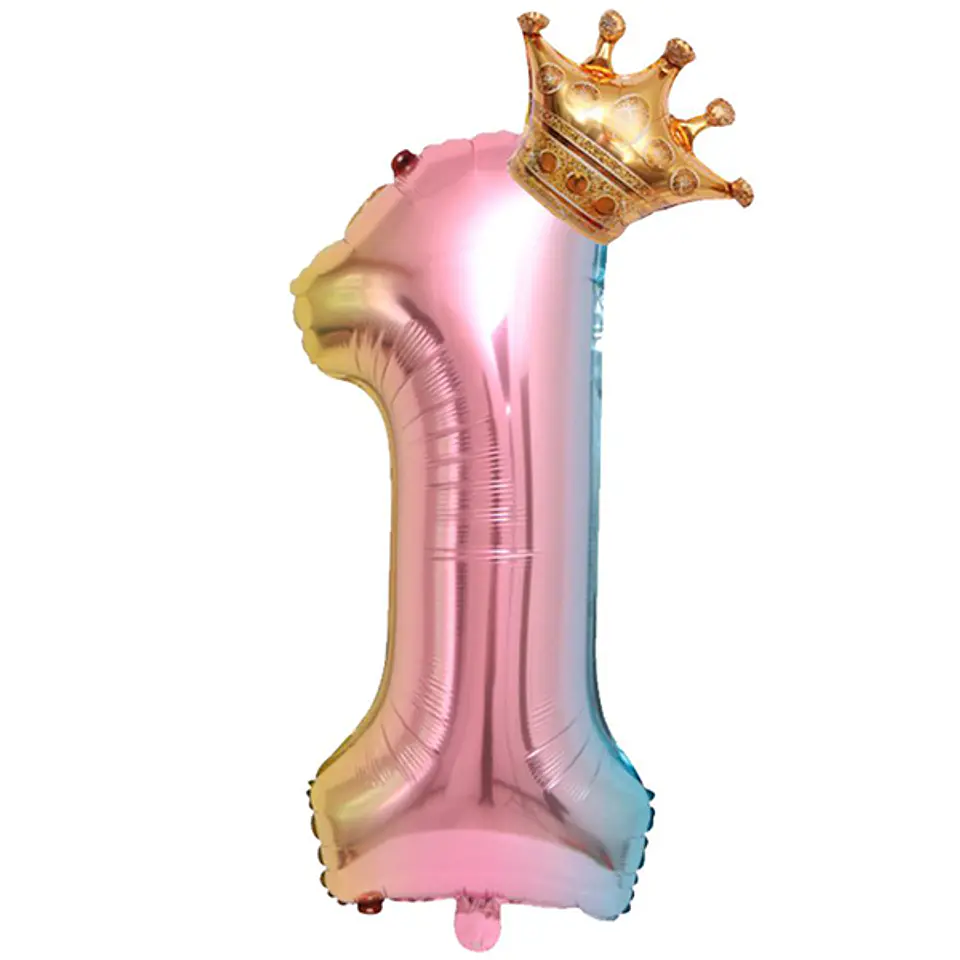 Números del 0-9 Multicolor Corona 2