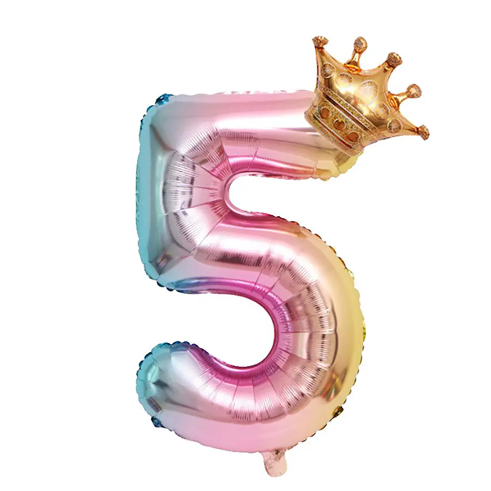 Números del 0-9 Multicolor Corona 6