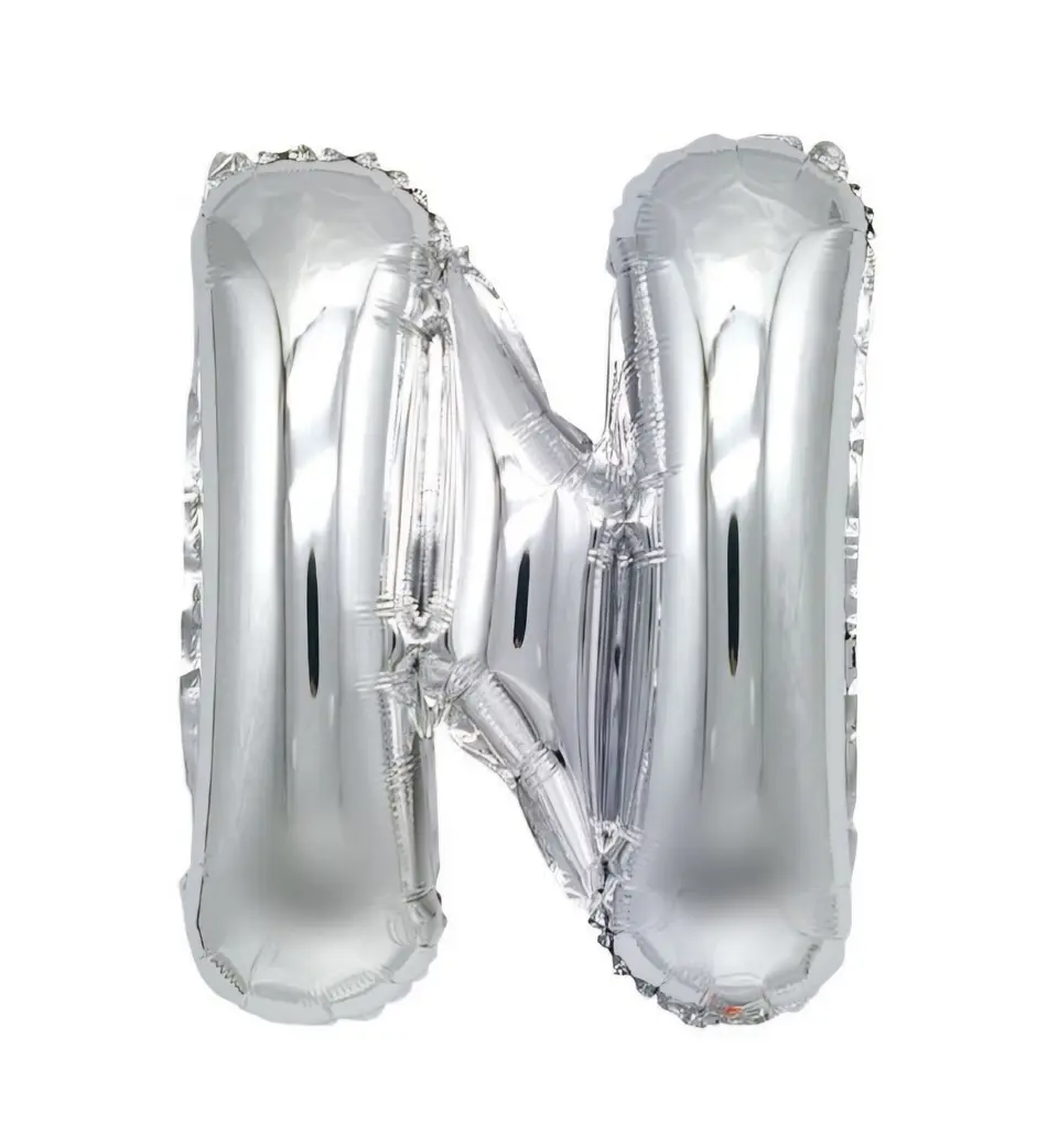 Letras Plateadas 40 cm 14