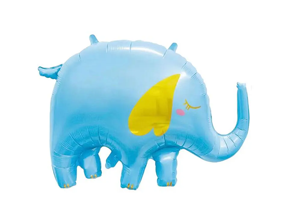 Globo metálico elefante celeste 1