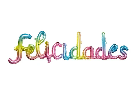 Globo Metálico Felicidades Multicolor