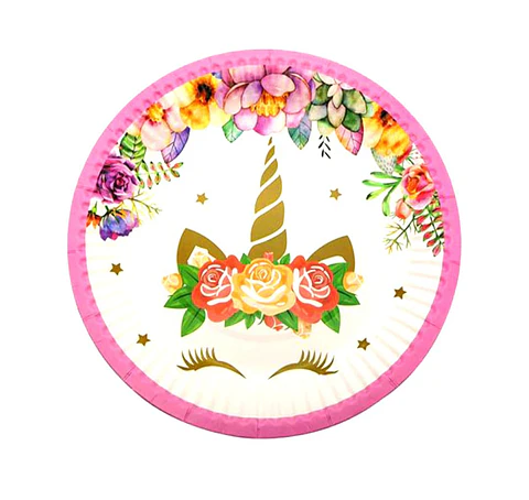 Platos de Unicornio x10