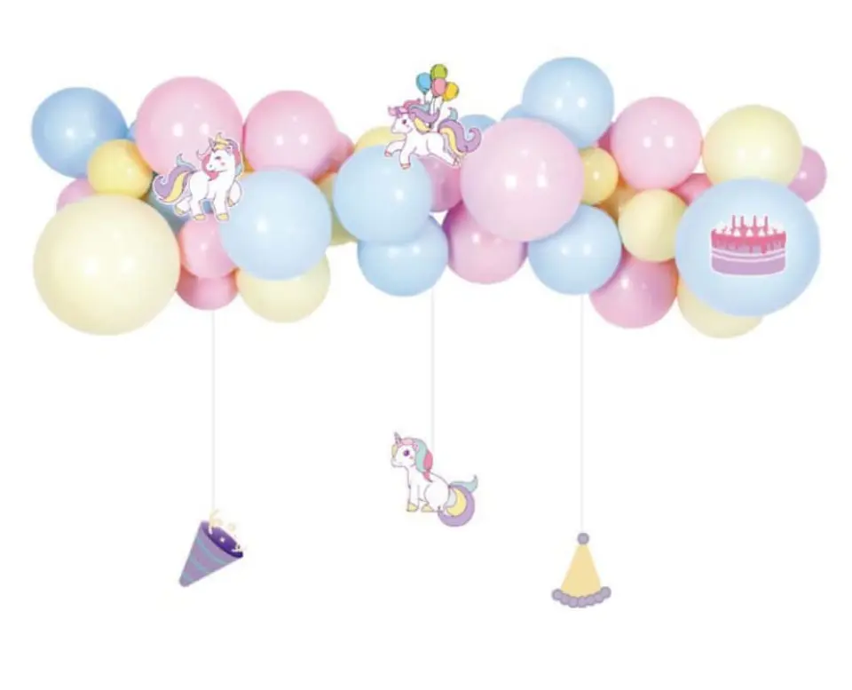 Guirnalda De Globos temática unicornio 1