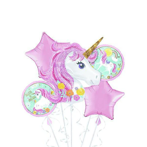Set de globos Unicornio 5 piezas