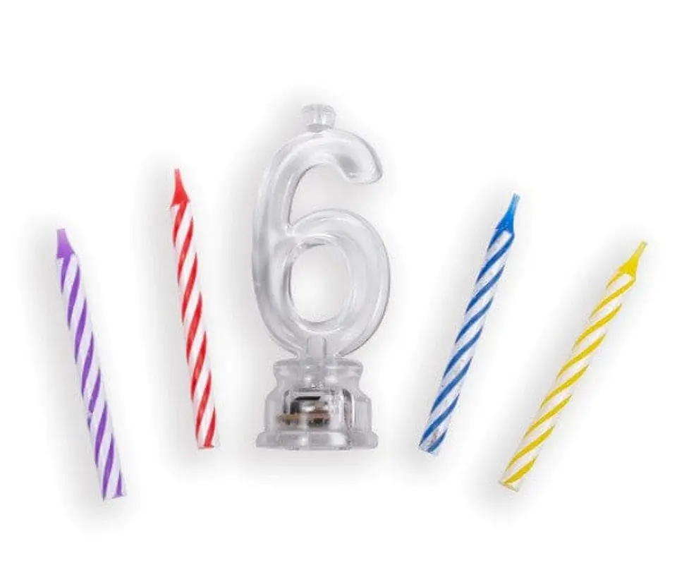 Vela LED numeral 6 1