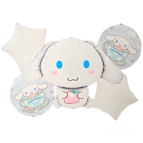 Set de globos Cinnamoroll 5 piezas