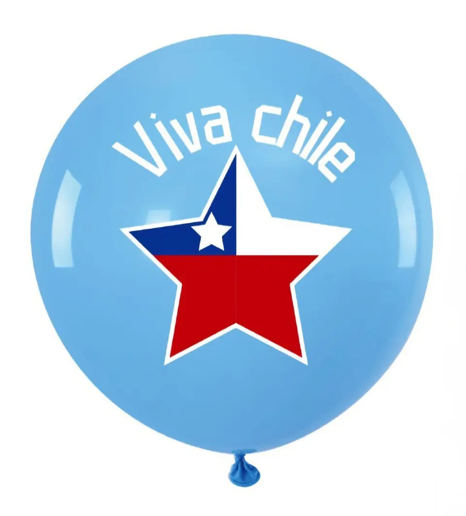 Set de globos látex Viva Chile 1