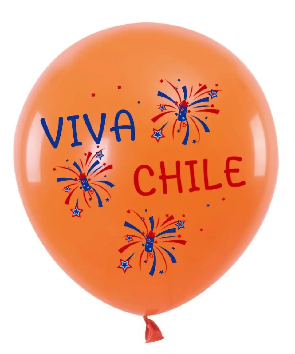Set de globos látex de Viva Chile 1