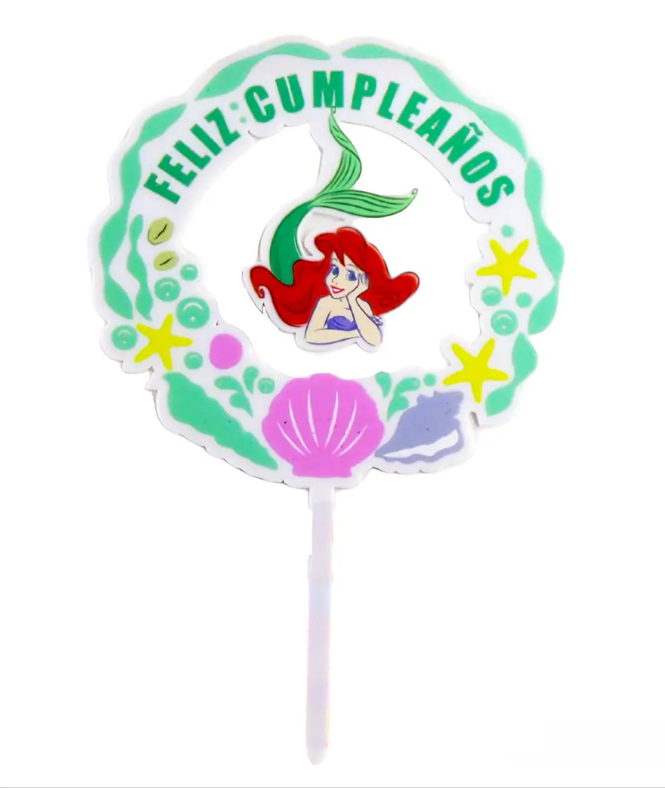 Topper Ariel la Sirenita  1