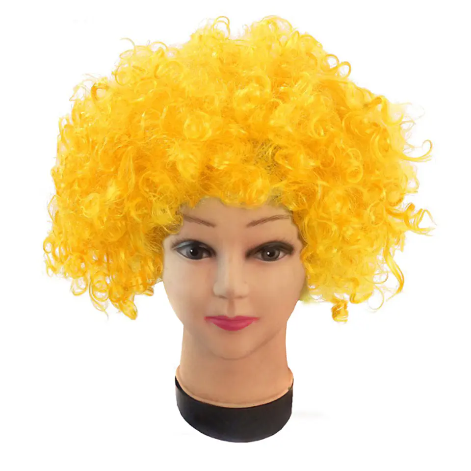 Peluca Afro color Amarillo 1