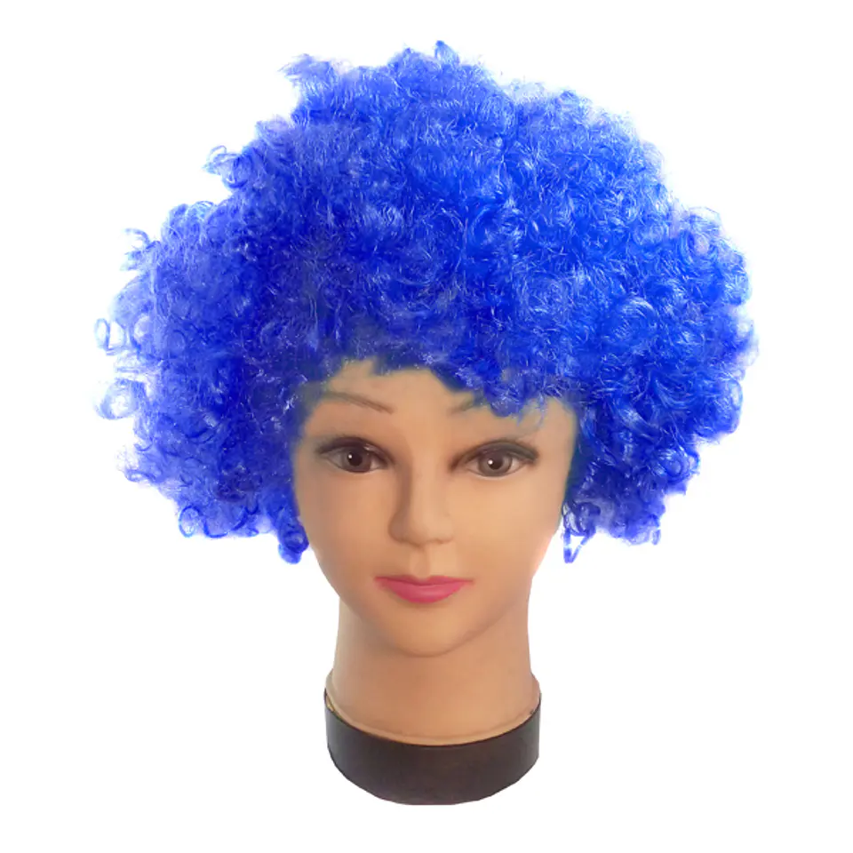Peluca Afro color Azul 1