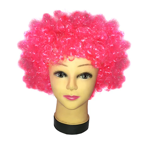 Peluca Afro color Fucsia