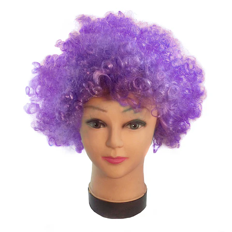Peluca Afro color Lila