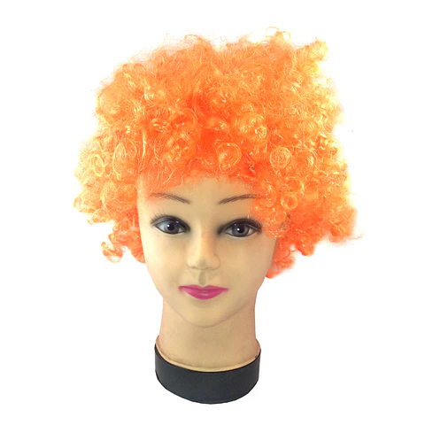 Peluca Afro color Naranja