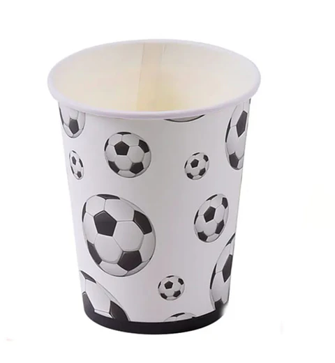 Vaso de cartón de Futbol 6 Unidades