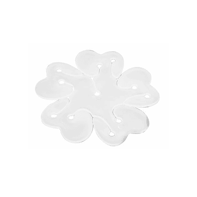 Soporte plastico de globosen  forma de flor