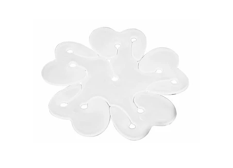 Soporte plastico de globosen  forma de flor