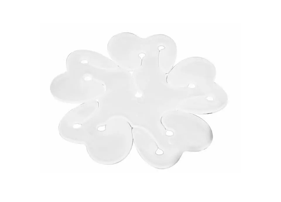 Soporte plastico de globosen  forma de flor 1