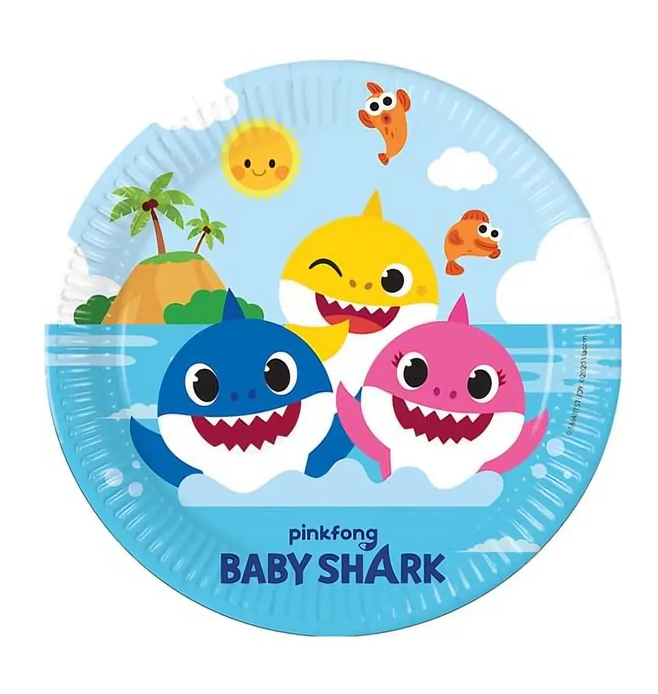 Platos baby shark x6 1