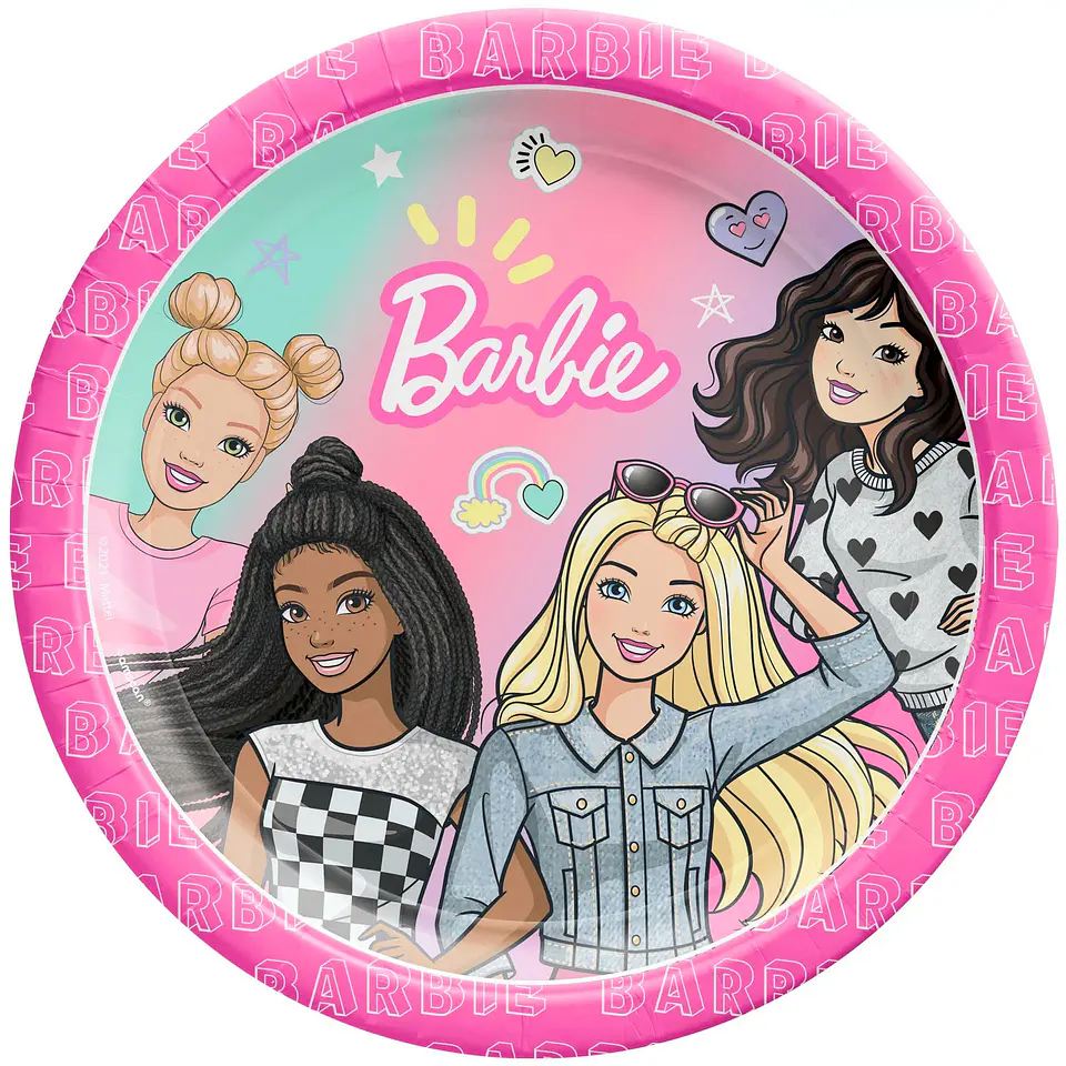 Platos Barbie x6 1