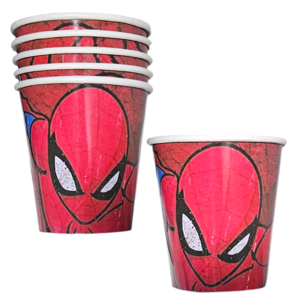 Vasos Spiderman x6