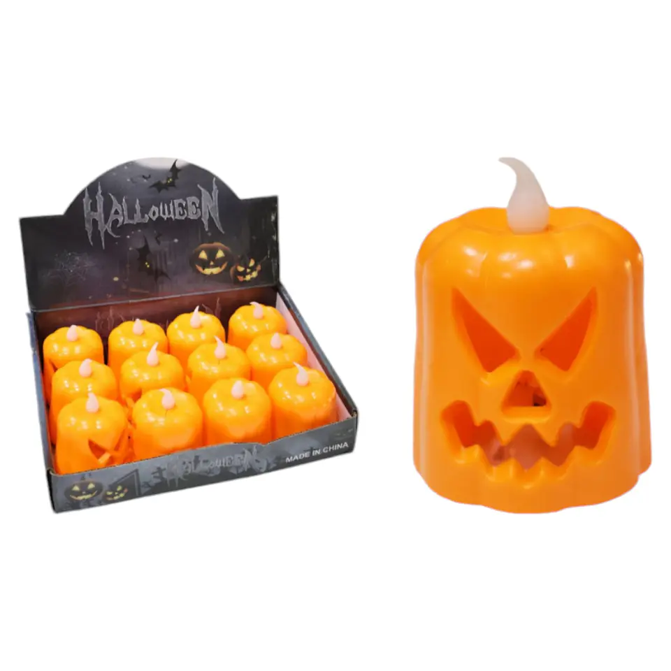 Pack 12 calabazas con luces decorativas 1