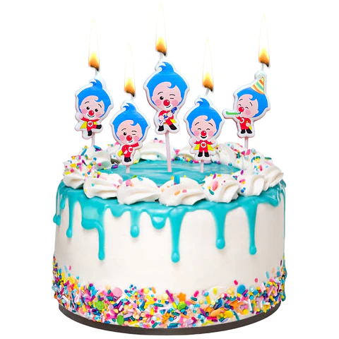 Vela cumpleaños Plim Plim 5 unidades 