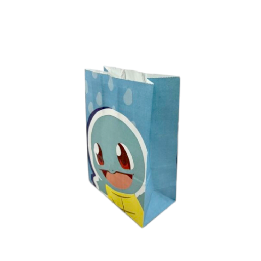 Bolsa de papel Kraft Pokemon celeste 