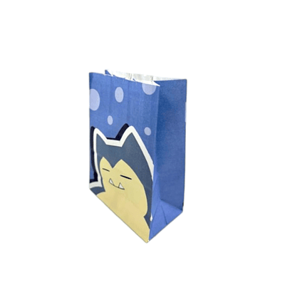 Bolsa de papel Kraft Pokemon azul 