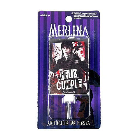 Vela De Cumpleaños Merlina 