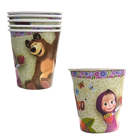 Vasos Masha y el Oso x6