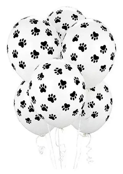 Globos huella perrito x50