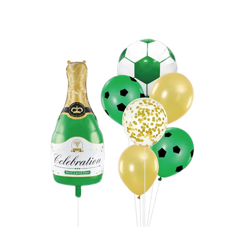 Set de globos futbol 7 unidades