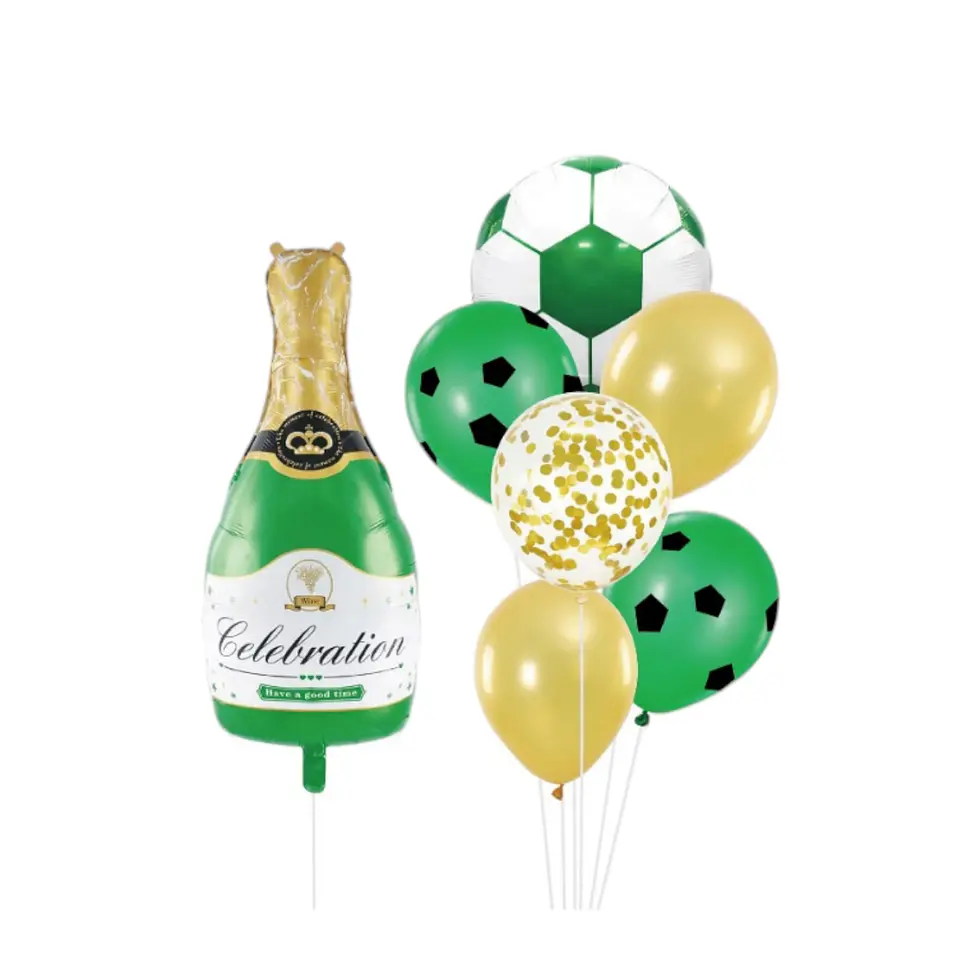 Set de globos futbol 7 unidades 1