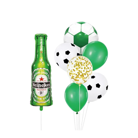 Set de globos futbol 7 unidades