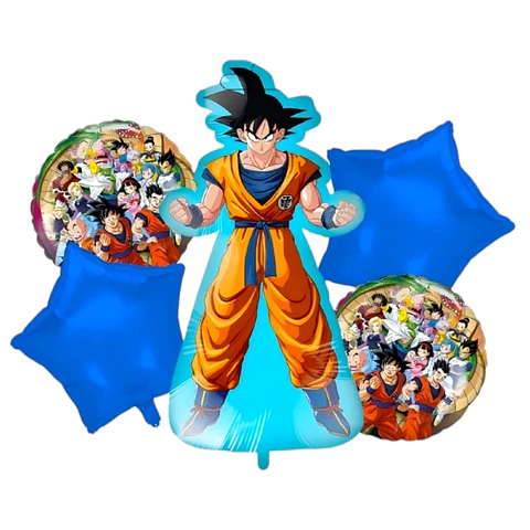 Set de globos Dragón Ball Z 5 piezas 