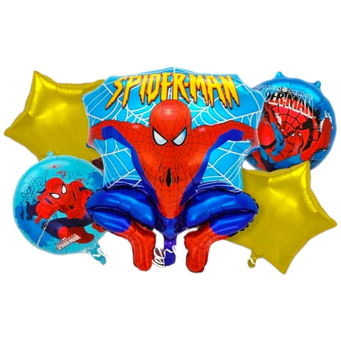 Set de globos Spiderman 5 piezas 