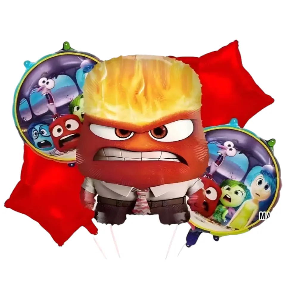 Set de globos Intensamente Furia  1