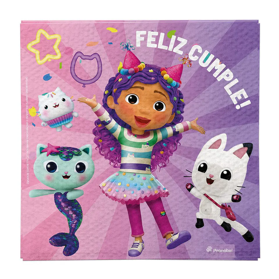 Servilletas Gabby Dollhouse x10 1