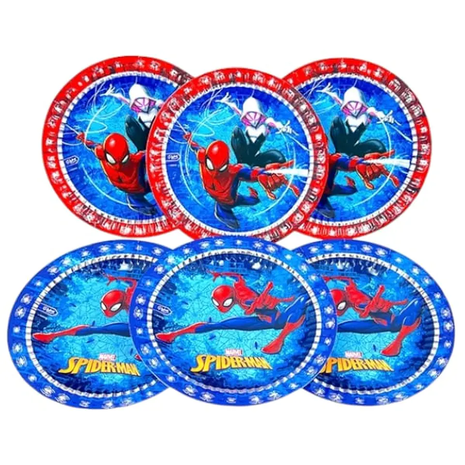 Platos Spiderman x6 1