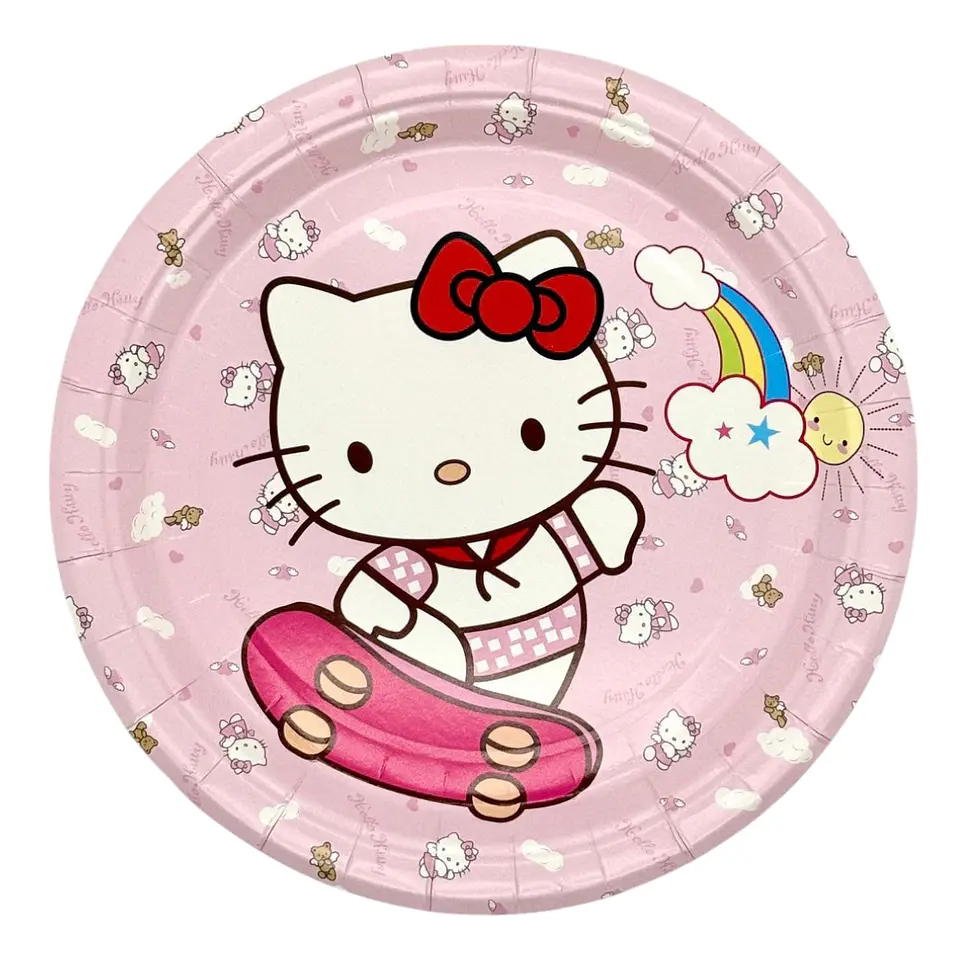 Platos de Hello Kitty x6 2