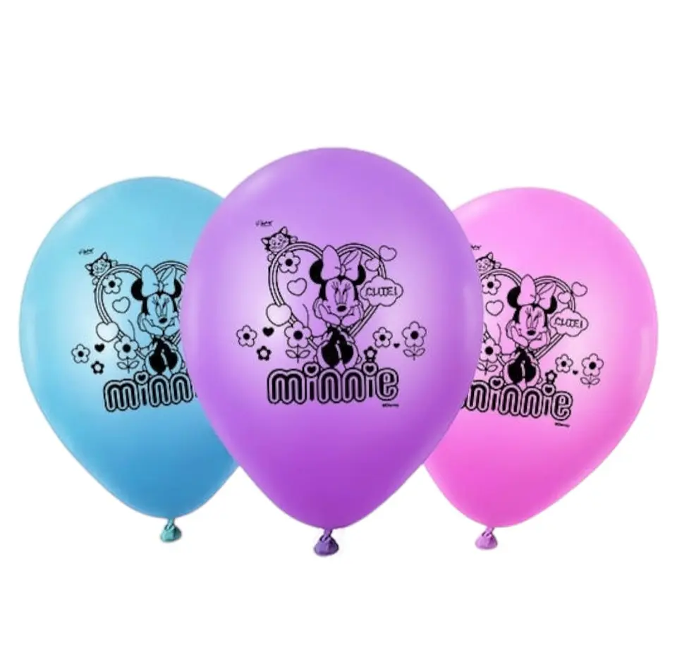 Globos Látex Minnie Mouse x12 1