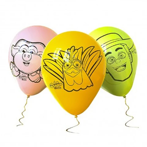 Globos Estampados La Granja De Zenón