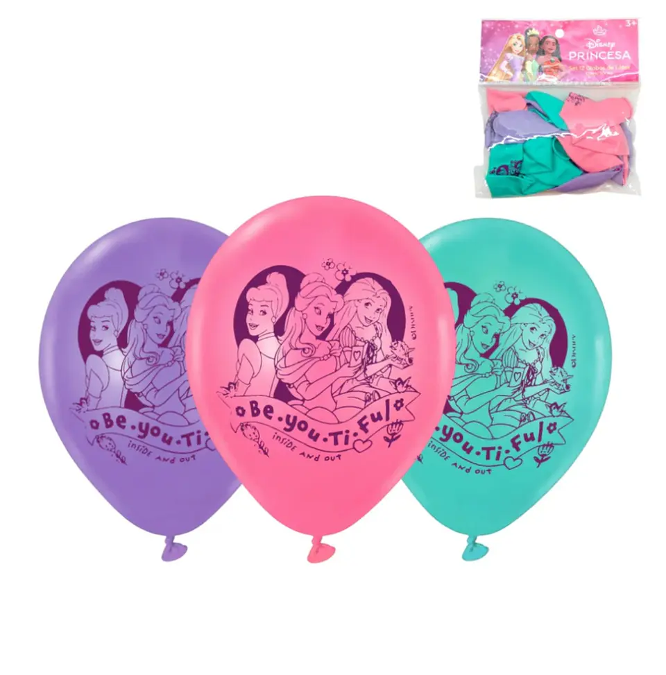 Globos Princesas Disney x12 1