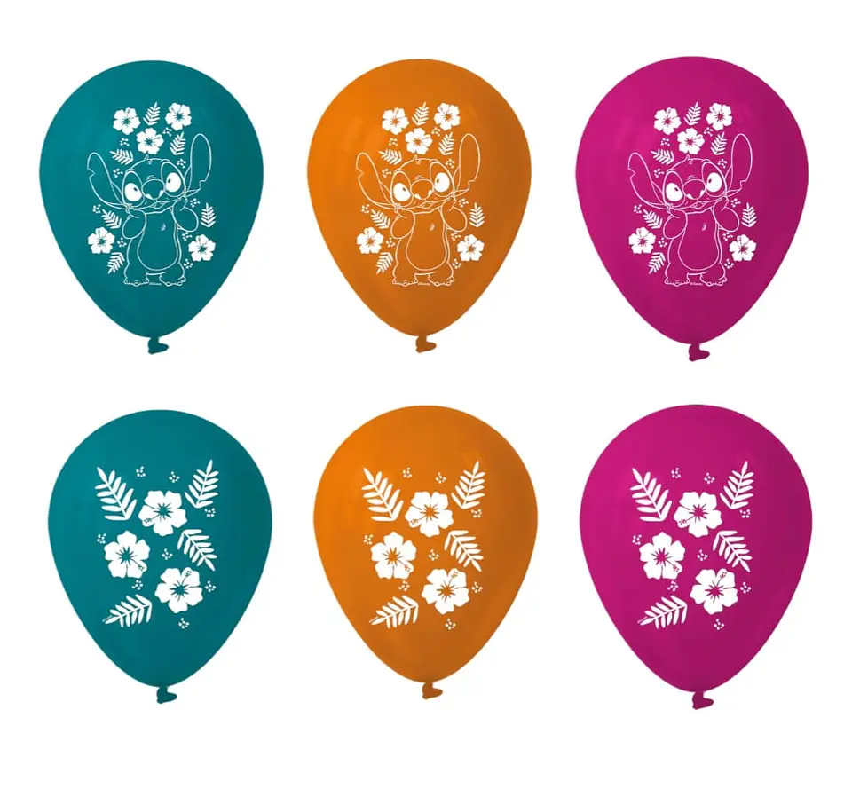 Globos látex Stitch x9 1