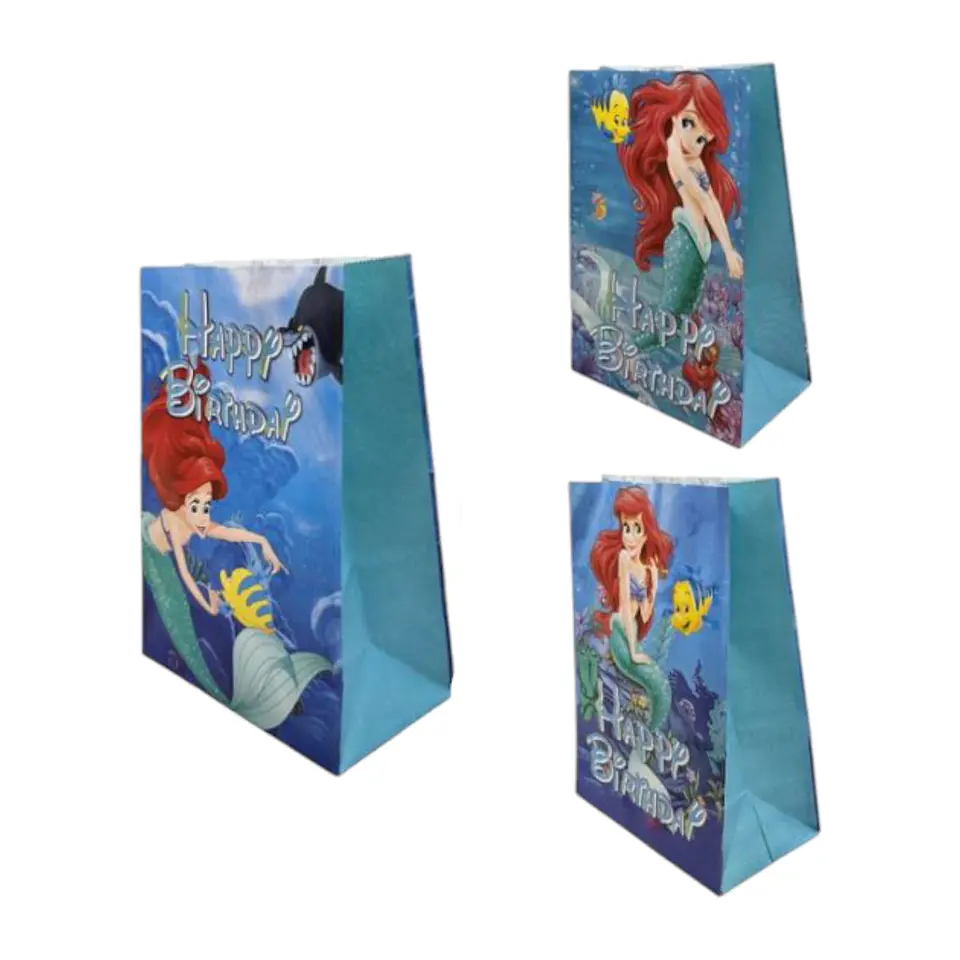 Bolsa de papel Kraft Ariel la sirenita x12 1