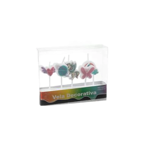 Velas Unicornio x5