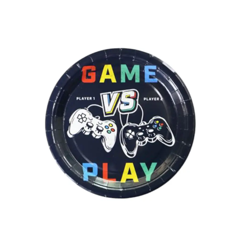 Platos de carton videojuegos x6 1